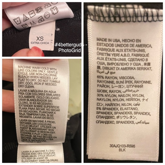 Bebe Skinny High Elastic Stretch Waist Zipper Front Black Pants XS TP - US Made - Picture 9 of 16